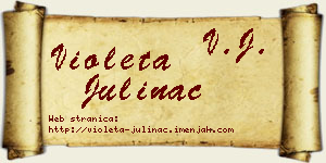 Violeta Julinac vizit kartica
